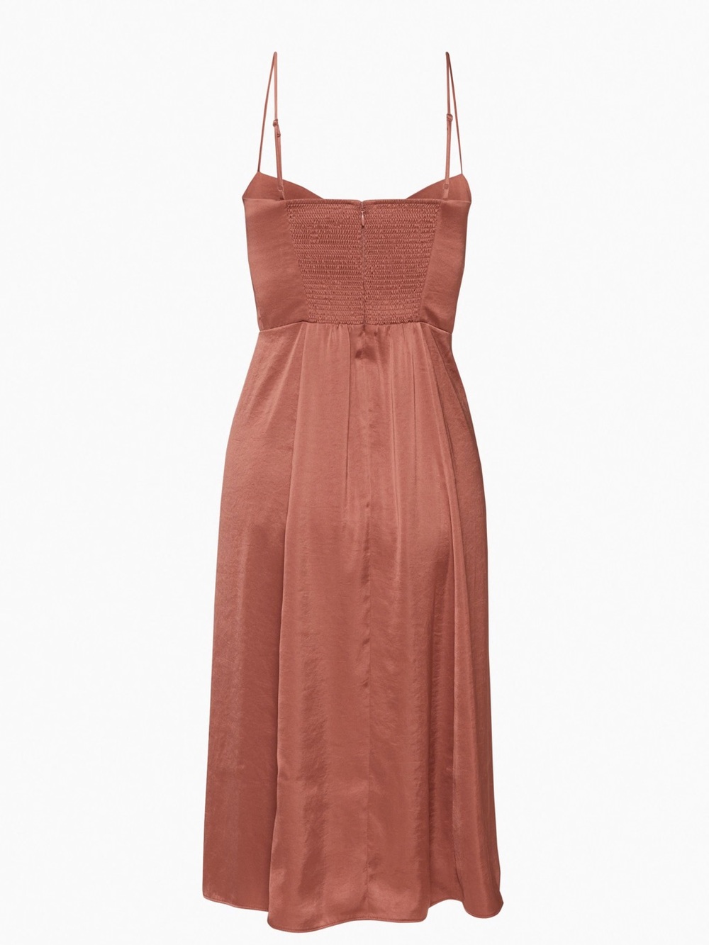 Aritzia Satin Bustier Midi Dress - Picture 2 of 7